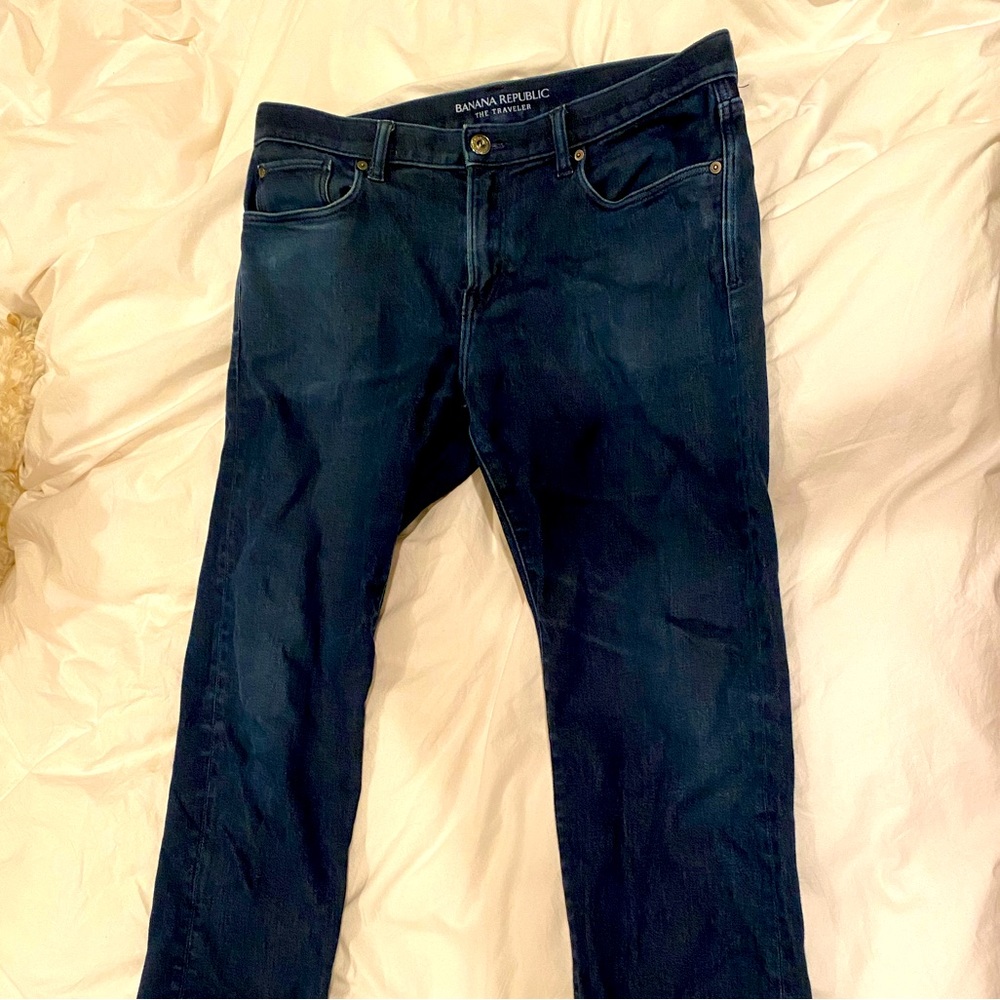 The Travelers - Banana Republic Men’s slim fit jeans, with athletic movement